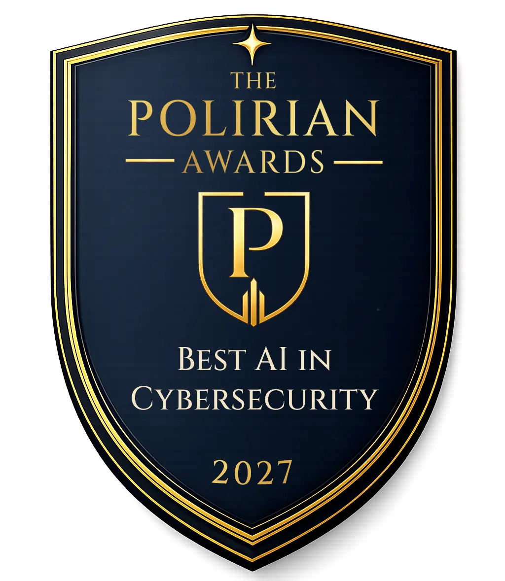 2027 Best AI in Cybersecurity Award badge from The Polirian Awards