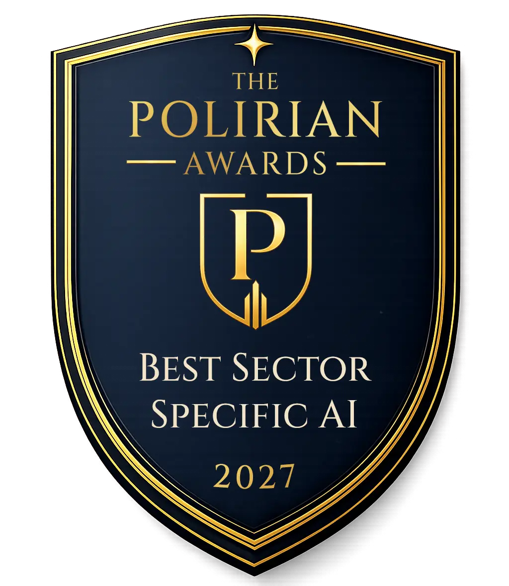 2027 Best Sector-Specific AI Solution Award badge from The Polirian Awards