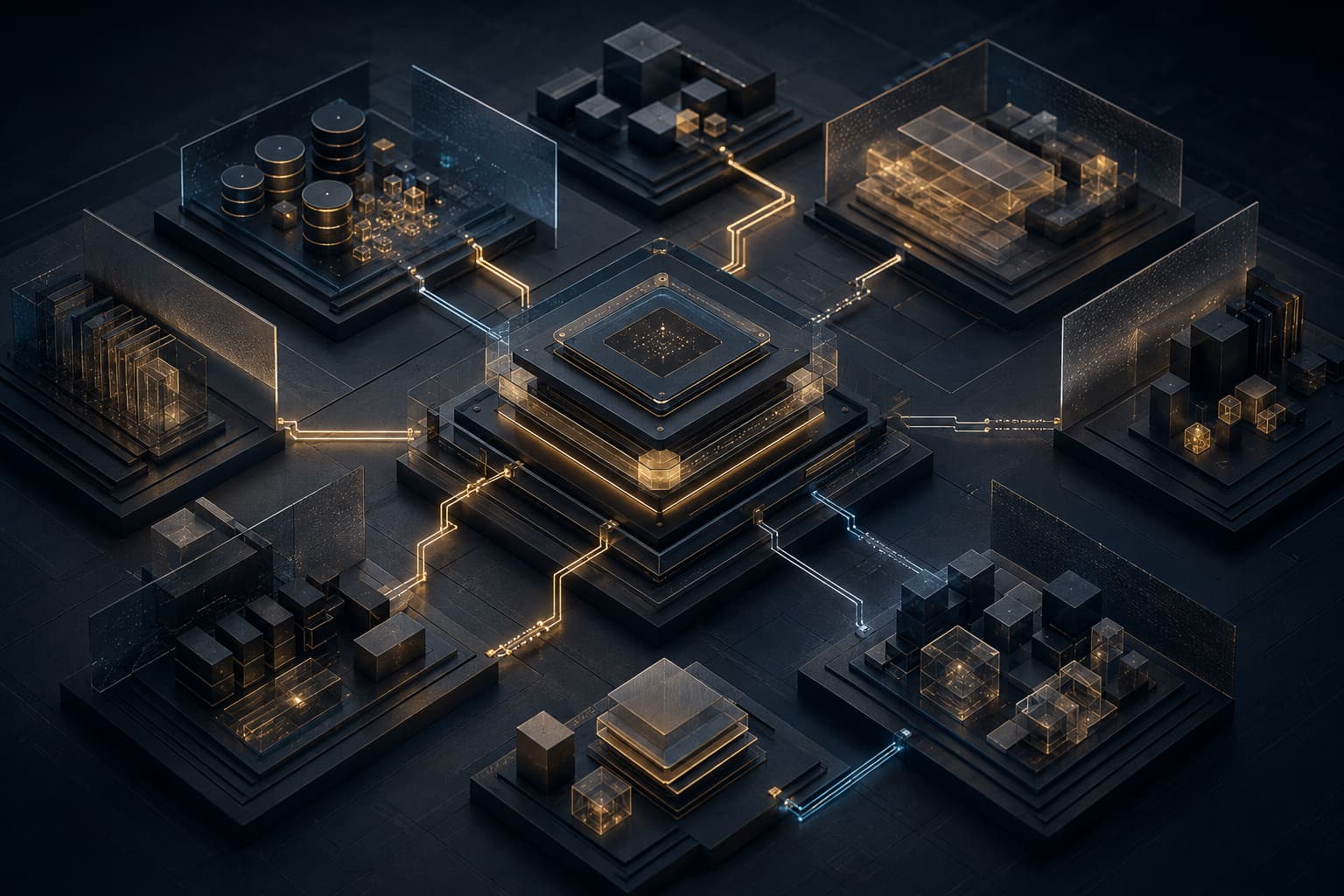 An enterprise AI platform being tested against realistic data, workloads, security controls, and measurable business requirements