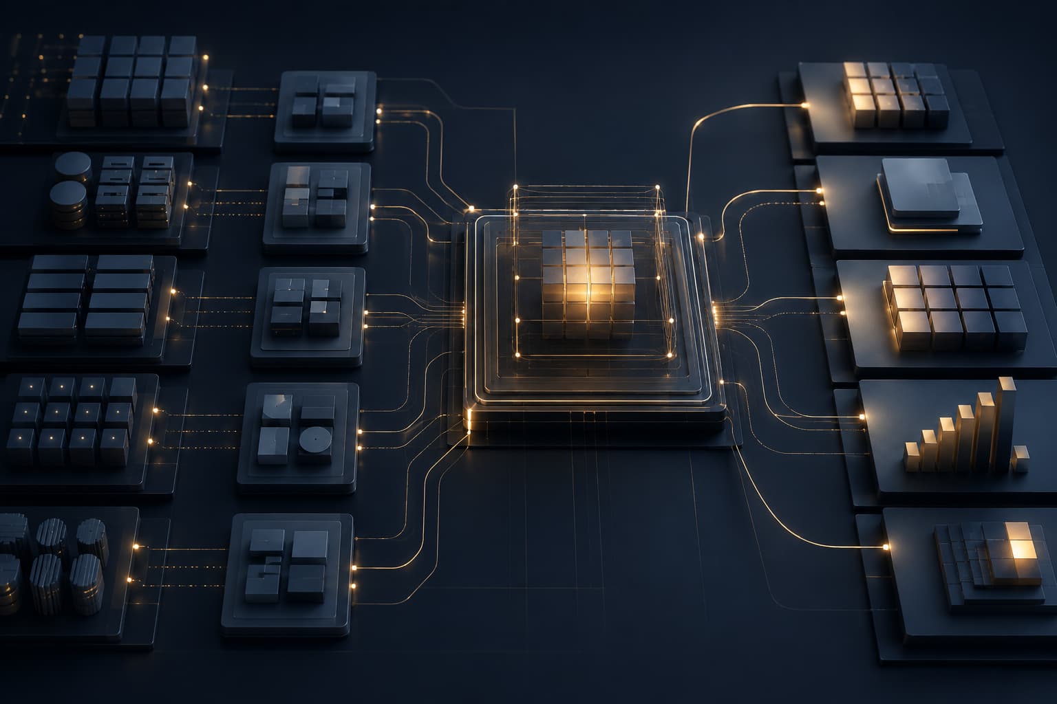 Establishing an Enterprise AI Performance Baseline Enterprise operations progressing from a documented baseline through AI implementation to measurable results