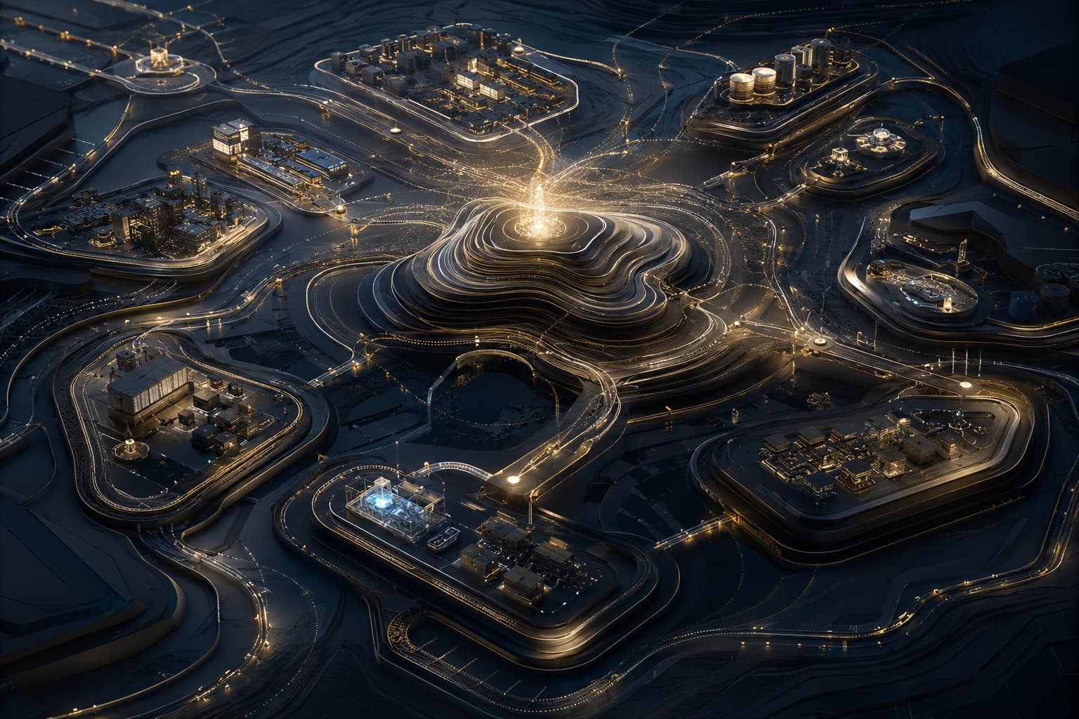 AI improving interconnected workflows, resource allocation, planning, decisions, and performance across a broader business operation